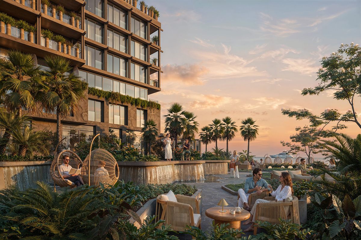 Sialia Resort 5* — архитектура комплекса на закате